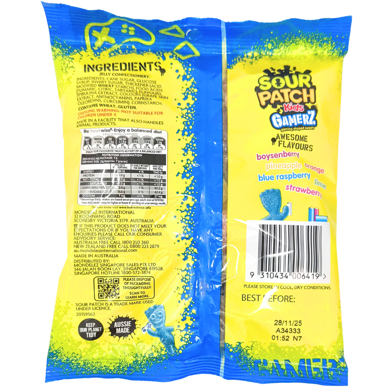 Sour Patch Kids Gamerz (Australia) - 190g | Candy Funhouse US