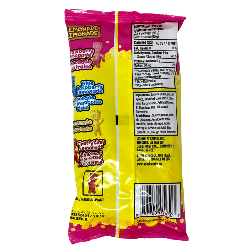 Sour Patch Kids - Lemonade Fest Candy - 2.12oz