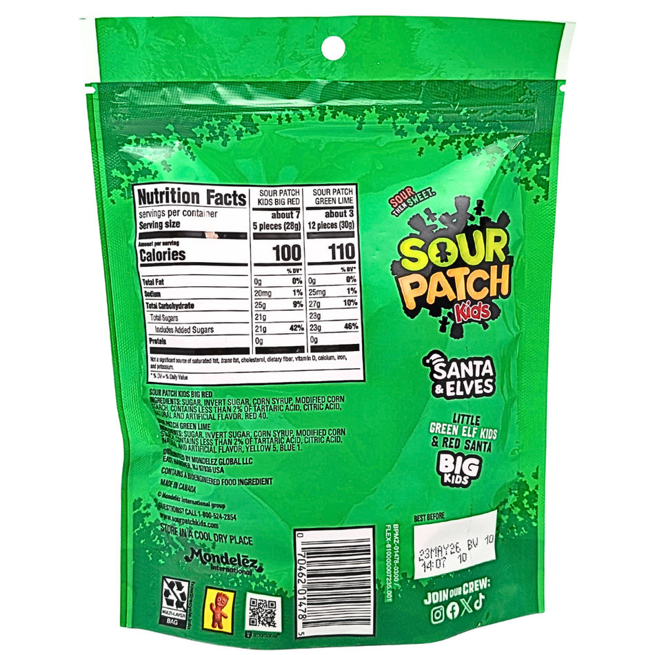 Sour Patch Kids Santa & Elves - 9.8oz