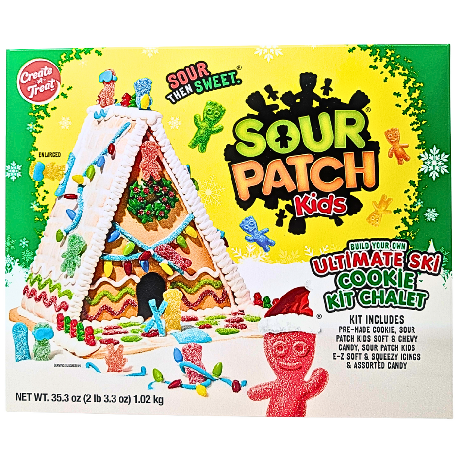 Sour Patch Kids Ultimate Ski Cookie Kit Chalet - 35.3oz