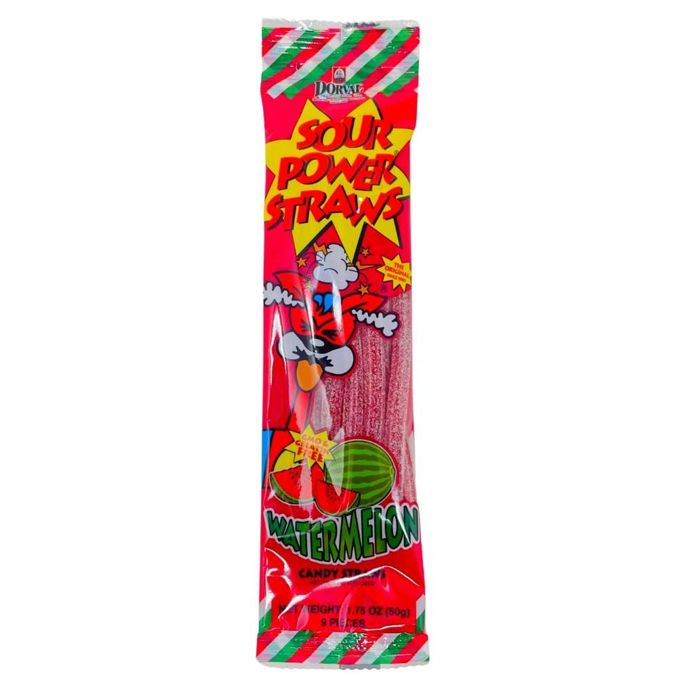 Sour Straws-Sour Candy-Watermelon Candy 