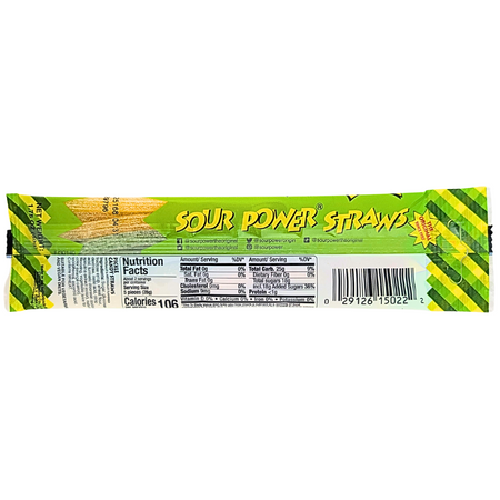 Sour Power Straws Pickle - 1.75oz