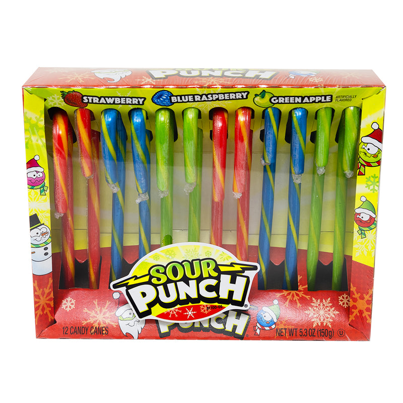 Sour Punch Candy Canes 12ct - 5.3oz