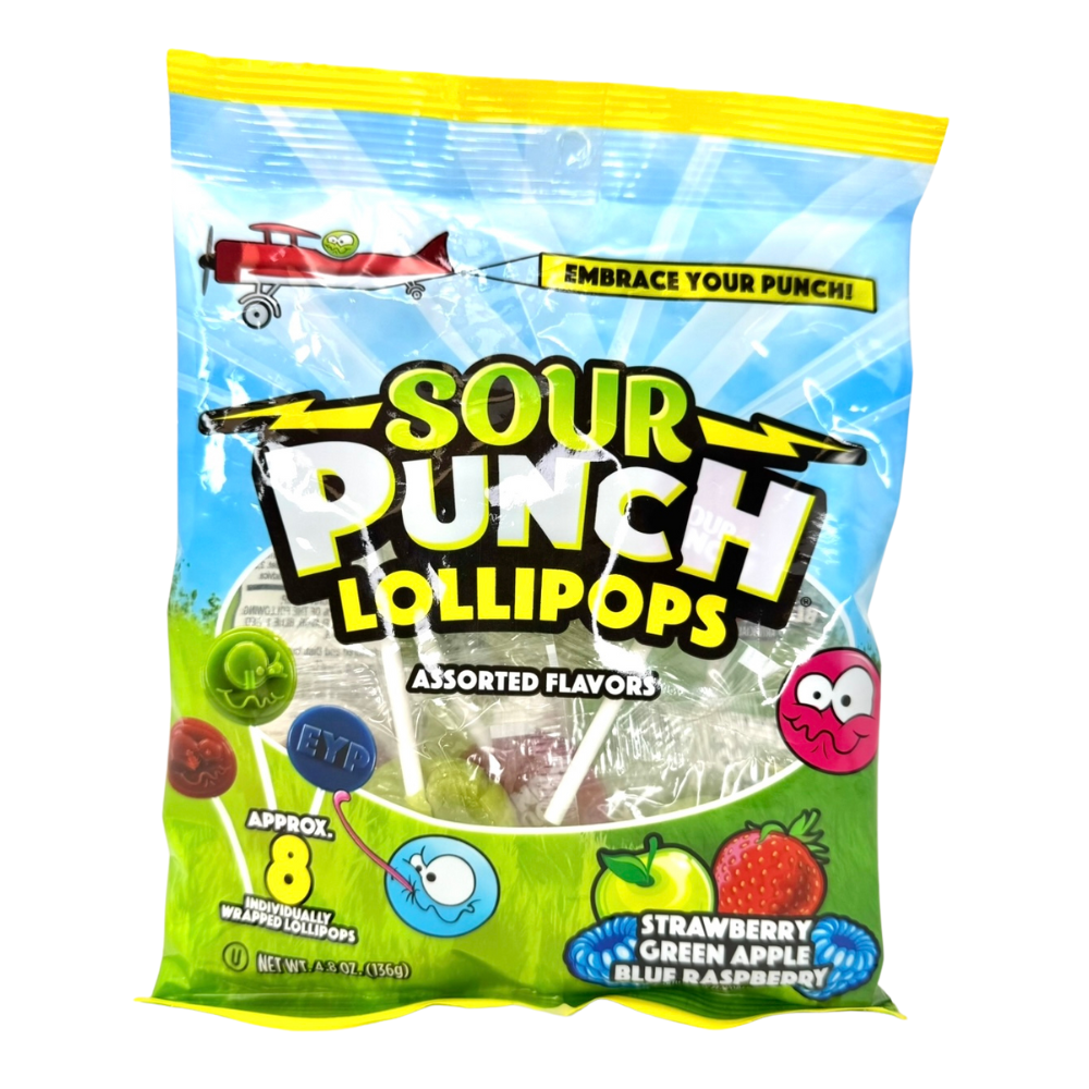 Sour Punch Lollipops - 4.8oz