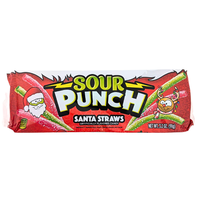 Sour Punch Straws Santa  - 3.2oz