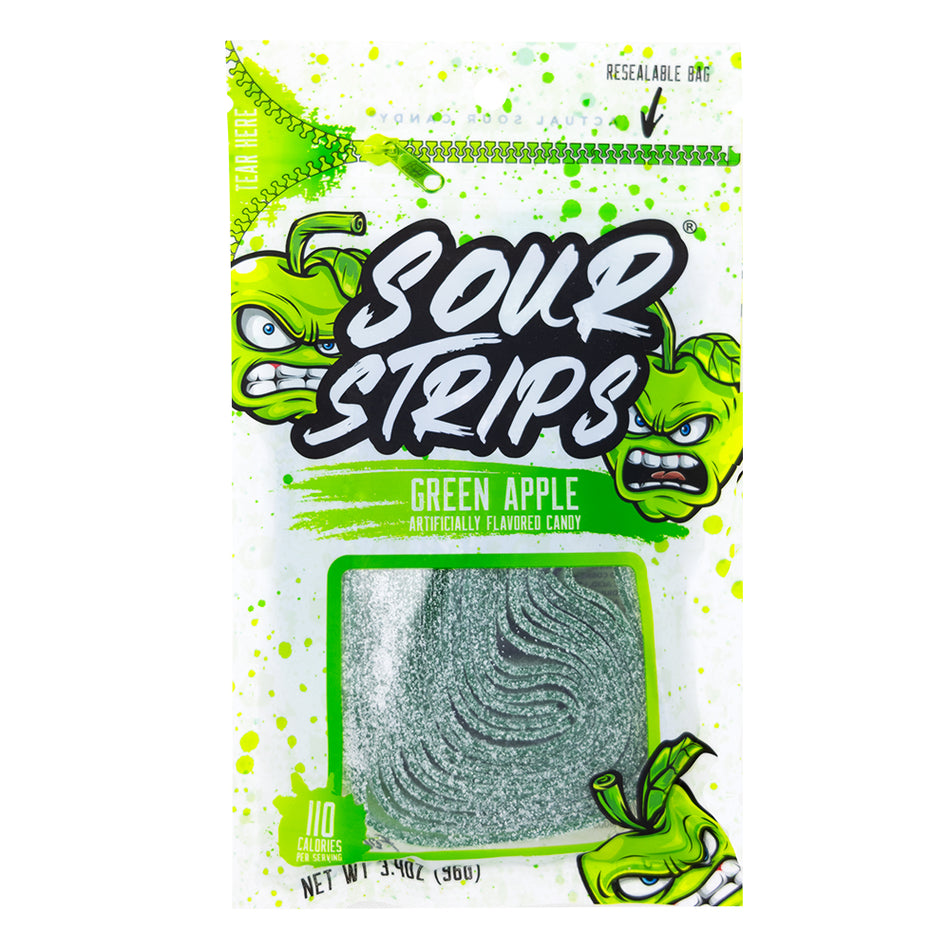 Sour Strips Green Apple - 96g