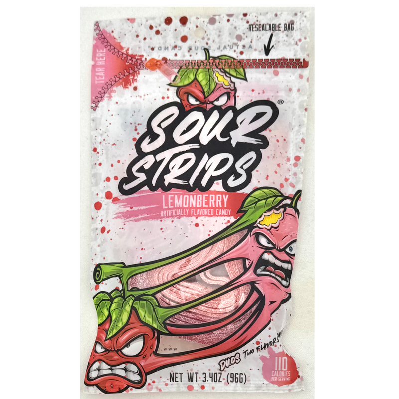 Sour Strips Lemonberry - 96gSour Strips Lemonberry - 96g