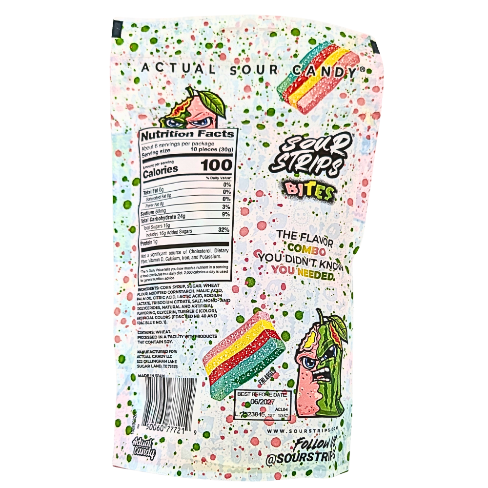 Sour Strips Bites Melonade - 6.35oz