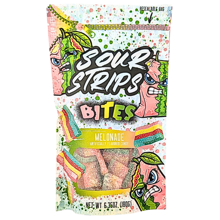 Sour Strips Bites Melonade - 6.35oz