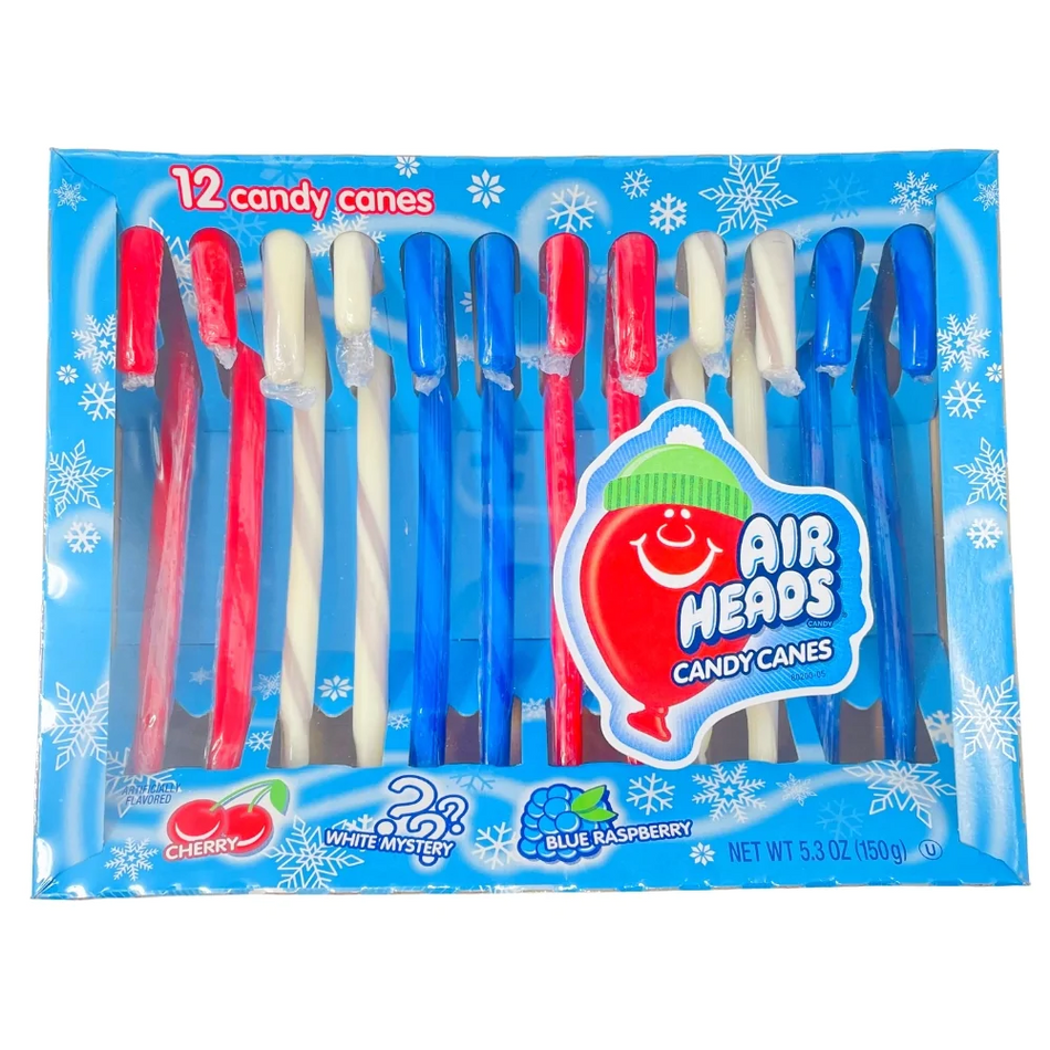 Christmas Airheads Candy Canes 12ct