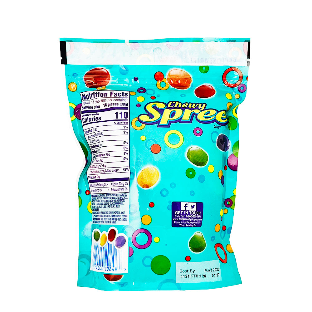 Chewy Spree Candy - 12 oz  Nutrition Facts Ingredients\\