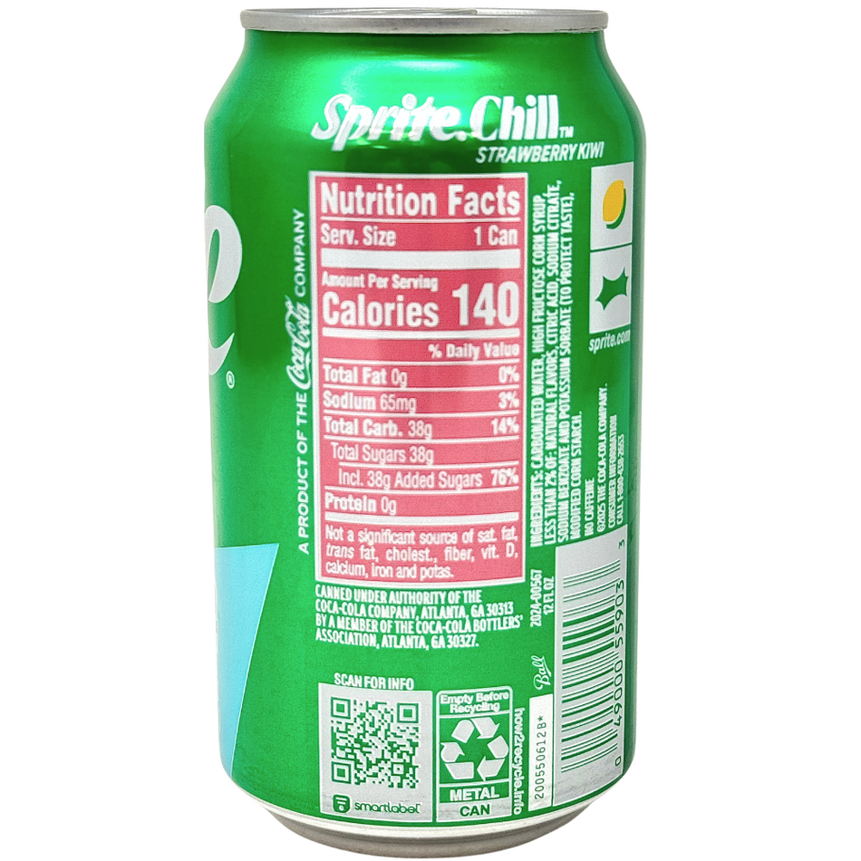 Sprite Chill Strawberry Kiwi - 355mL