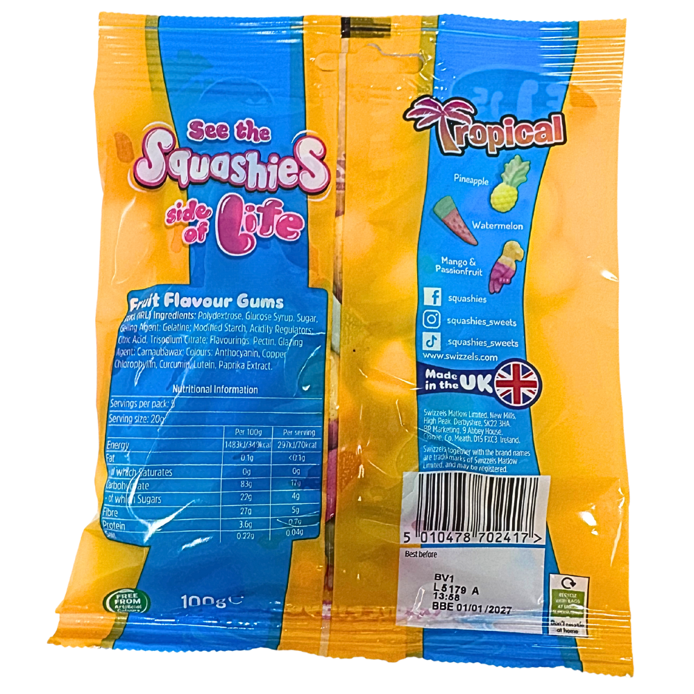 Squashies Tropical (UK) - 100g