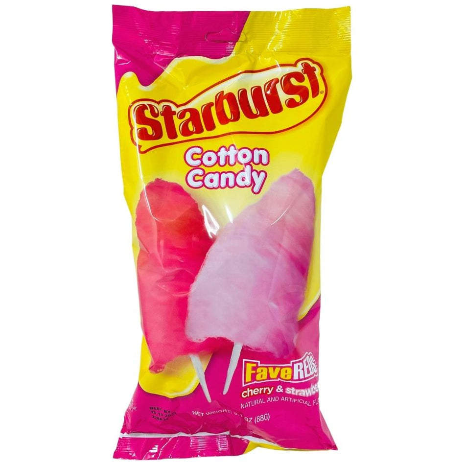 Hawaiian Punch Cotton Candy: Fruit-flavored airy sugary snack.