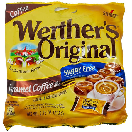 Werther's Original Caramel Coffee Sugar Free Hard Candies - 77.9g