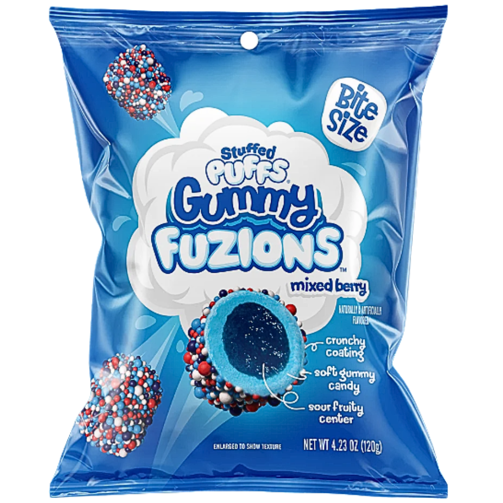 Stuffed Puffs Gummy Fuzions Mixed Berry - 120g