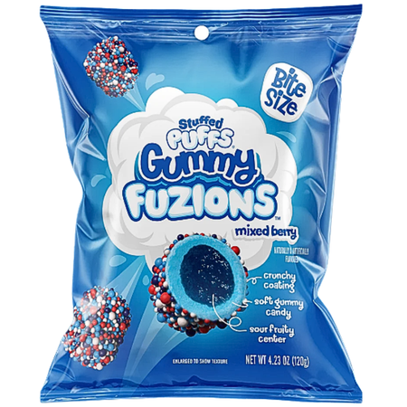 Stuffed Puffs Gummy Fuzions Mixed Berry - 120g