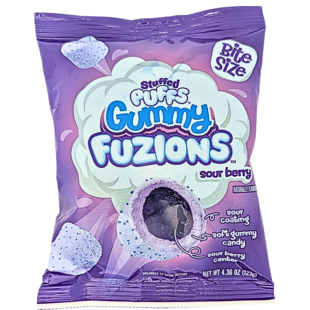 Stuffed Puffs Gummy Fuzions Sour Berry - 120g
