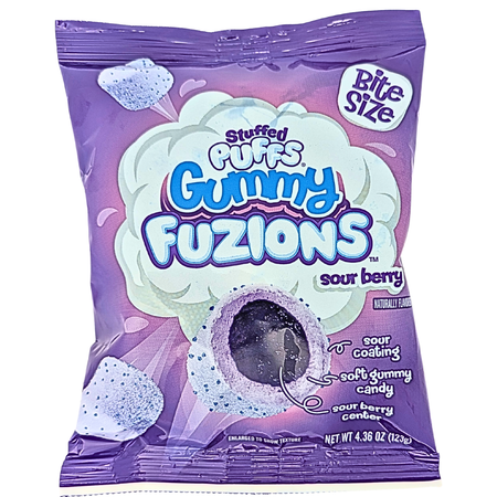 Stuffed Puffs Gummy Fuzions Sour Berry - 120g