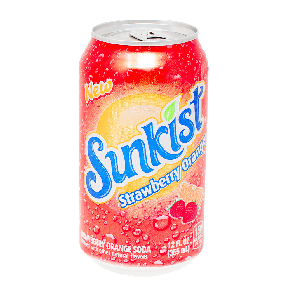 Sunkist Strawberry Orange Soda - 355mL 