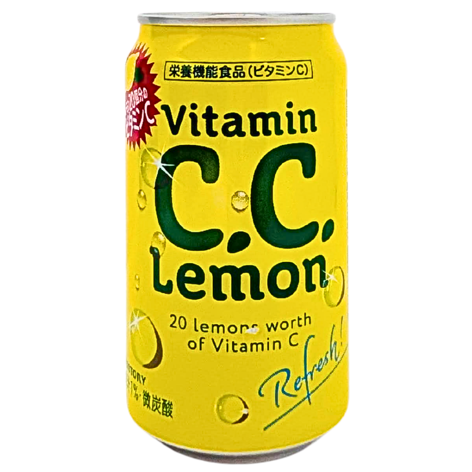 Suntory Vitamin C.C. Lemon Soft Drink (Japan) - 350mL