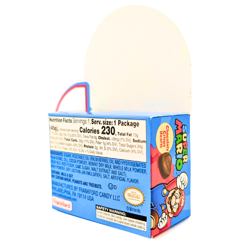 Super Mario Chocolaty Crispy Hearts - 45g