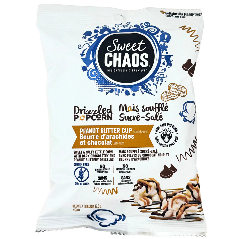Sweet Chaos Drizzled Popcorn Peanut Butter Cup - 42.5g