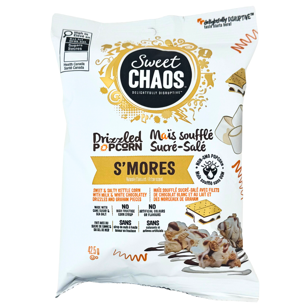 Sweet Chaos Drizzled Popcorn S'mores - 42.5g | Candy Funhouse US