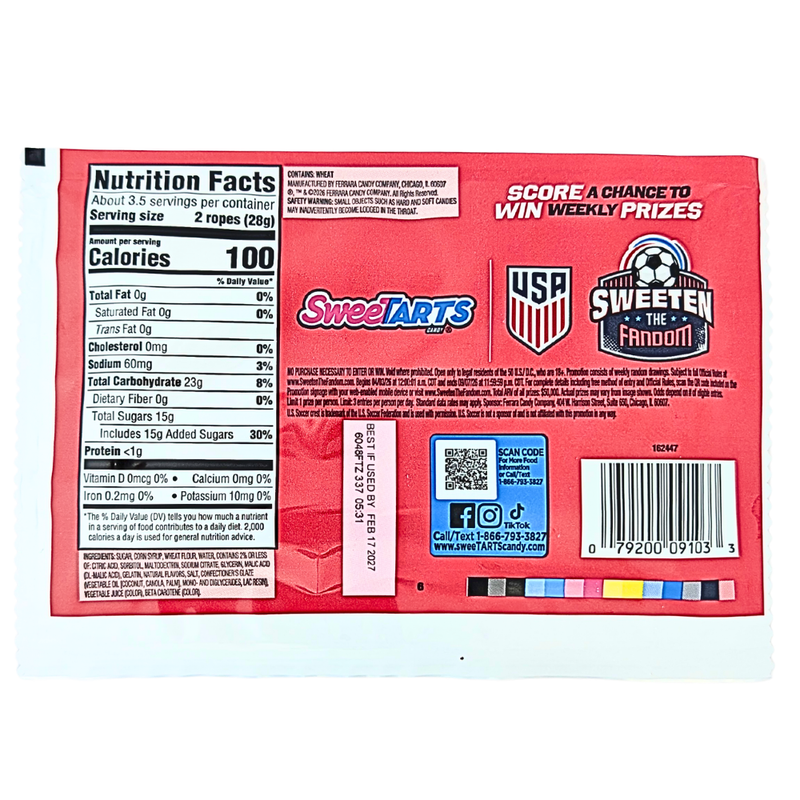 Sweetarts Ropes Gooaal-Den Pineapple Punch - 5oz