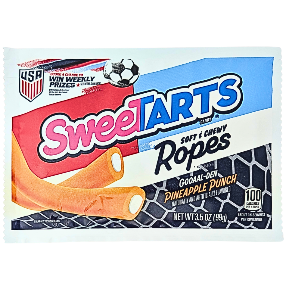 Sweastart Ropes Sweetarts Ropes Gooaal-Den Pineapple Punch - 5oz | Candy Funhouse US