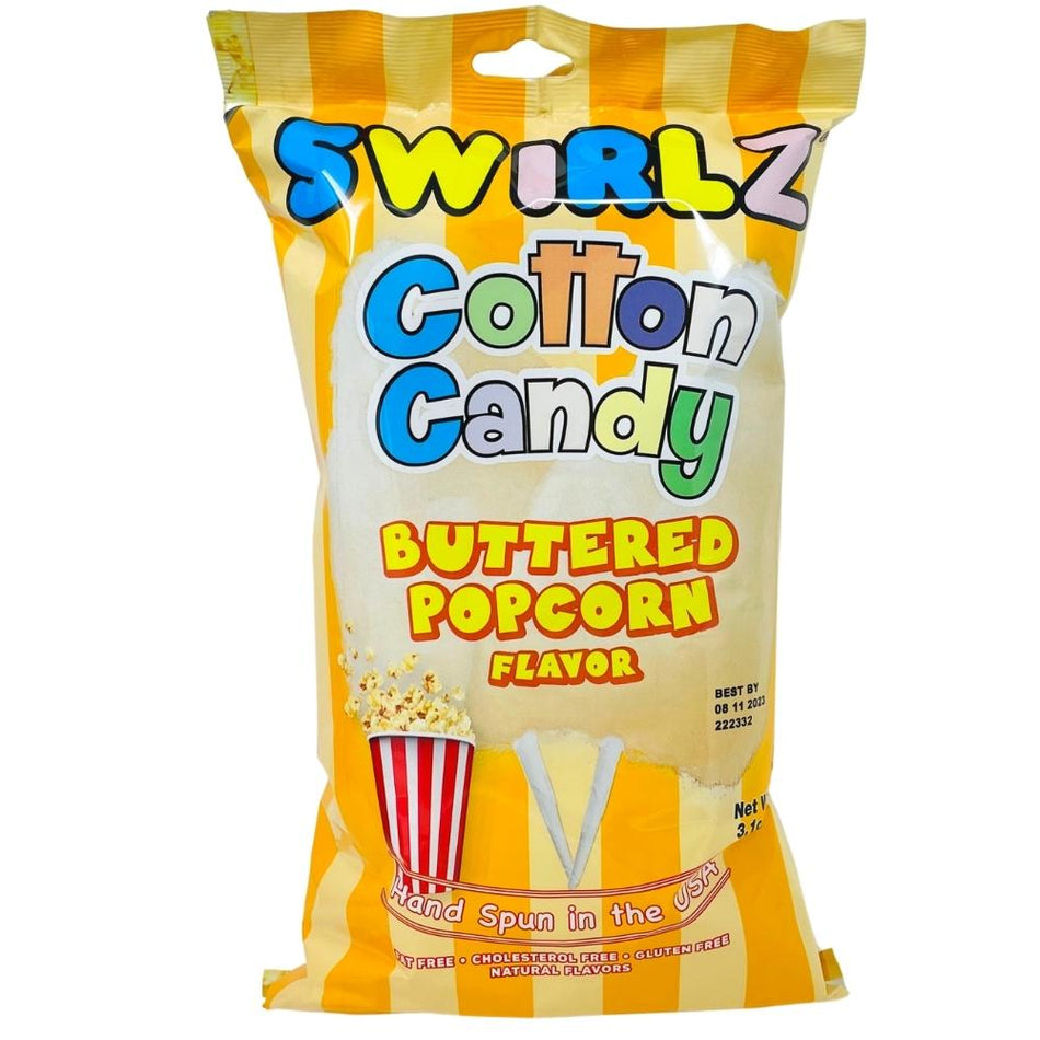 Swirlz Buttered Popcorn Flavour Cotton Candy - 3.1oz - Cotton Candy