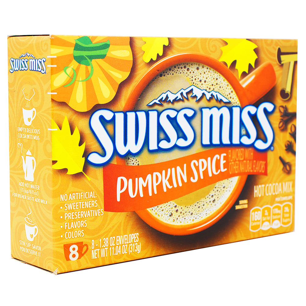 Swiss Miss Hot Cocoa Pumpkin Spice 8pk | Candy Funhouse – Candy