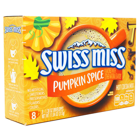 Swiss Miss Hot Cocoa Pumpkin Spice 8pk - 11oz-Swiss Miss-Pumpkin Spice Latte-Hot Cocoa