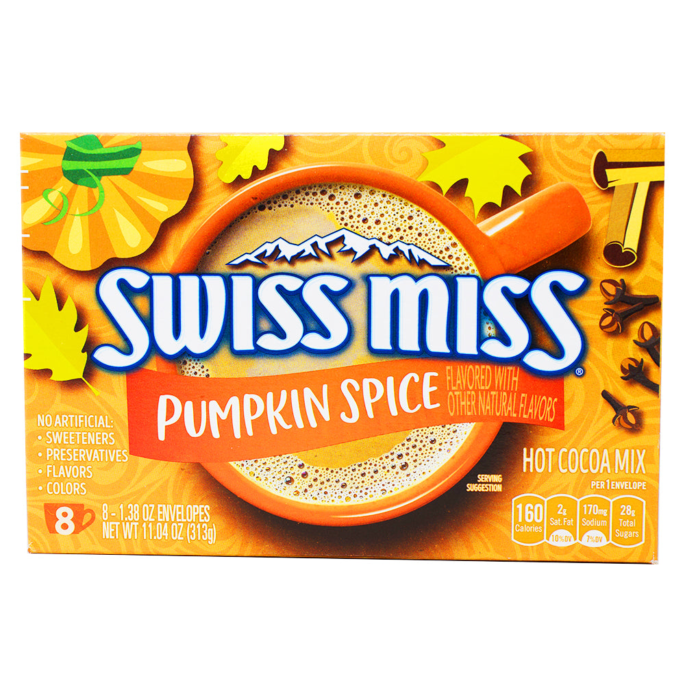 Swiss Miss Hot Cocoa Pumpkin Spice 8pk | Candy Funhouse – Candy Funhouse US