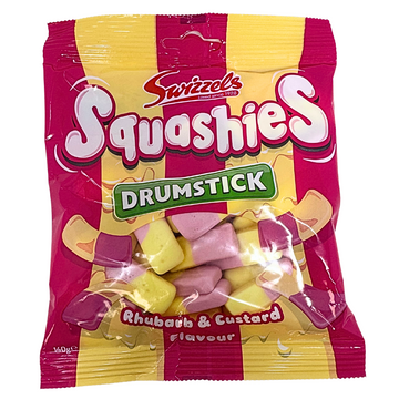 Swizzels Drumstick Squashies Rhubarb & Custard Candy (UK) - 120g