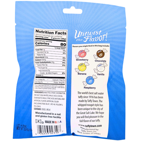 Taffy Town Assorted Lite Sugar Free Taffy - 3oz