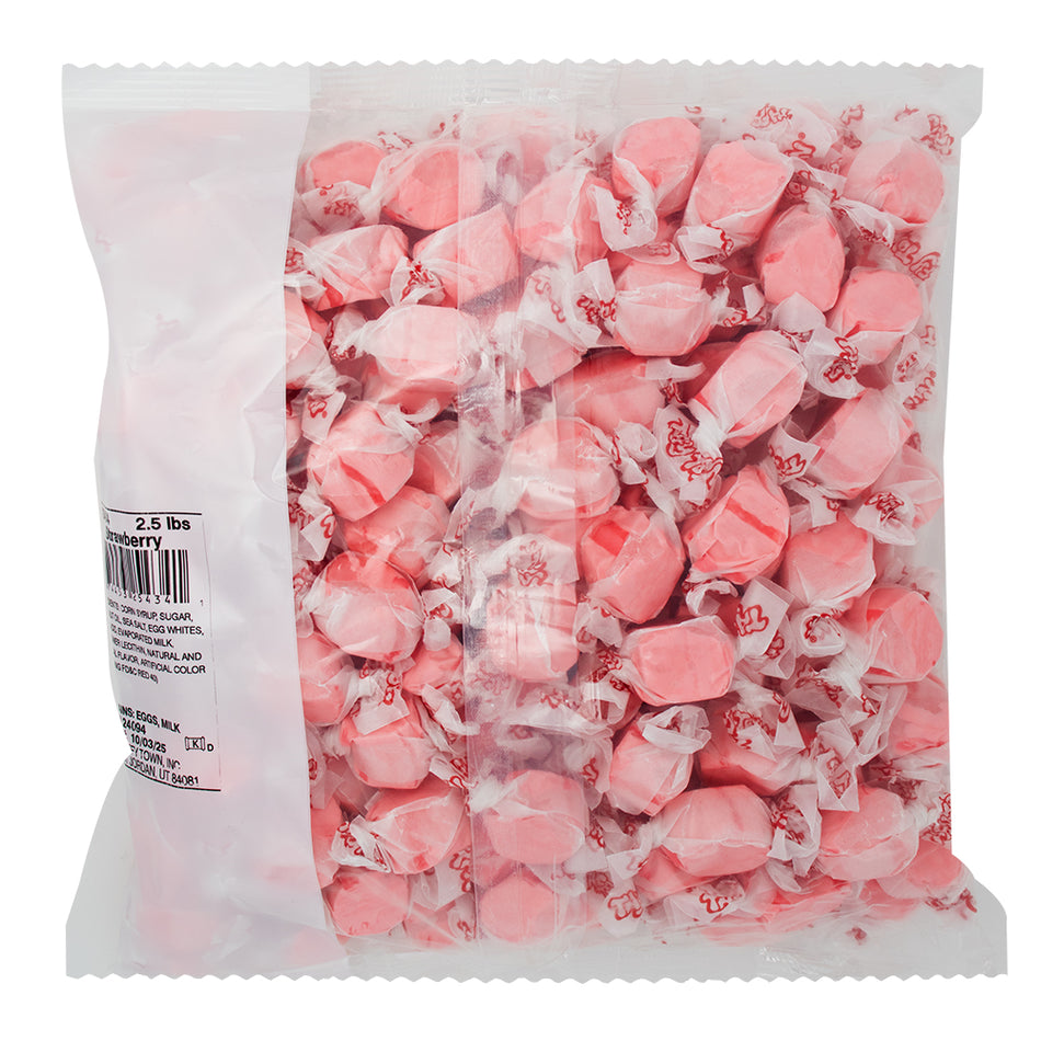 Salt Water Taffy Strawberry - 2.5lb  Nutrition Facts Ingredients