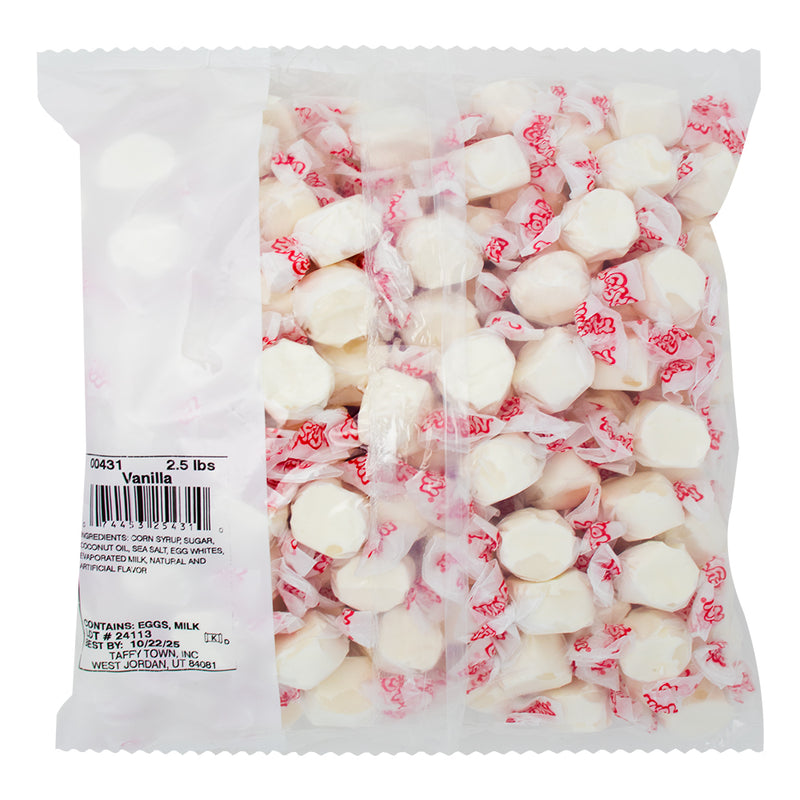 Salt Water Taffy Vanilla - 2.5lbs  Nutrition Facts Ingredients