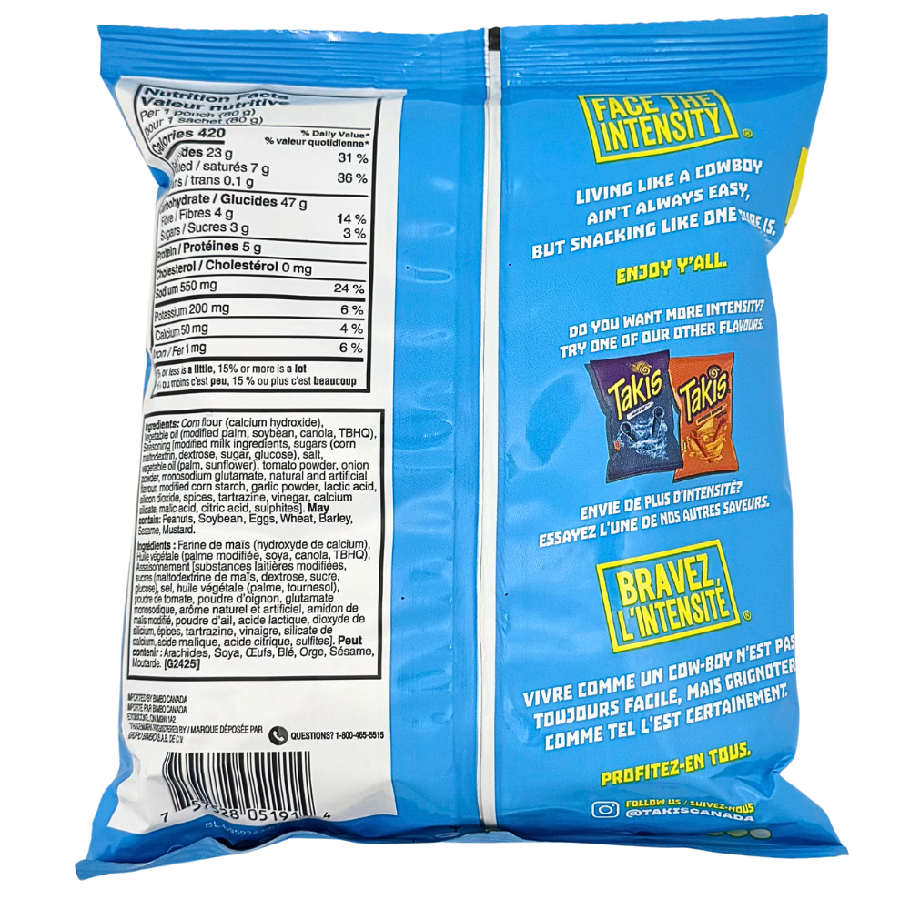 Takis Buckin' Ranch Non-Spicy - 80g