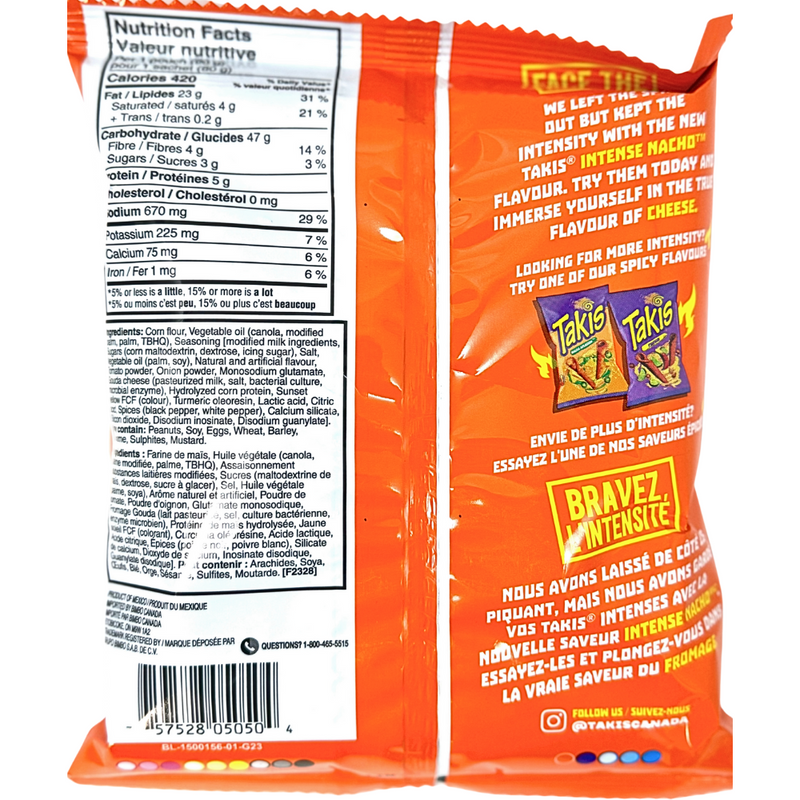 Takis Intense Nacho non-spicy - 80g