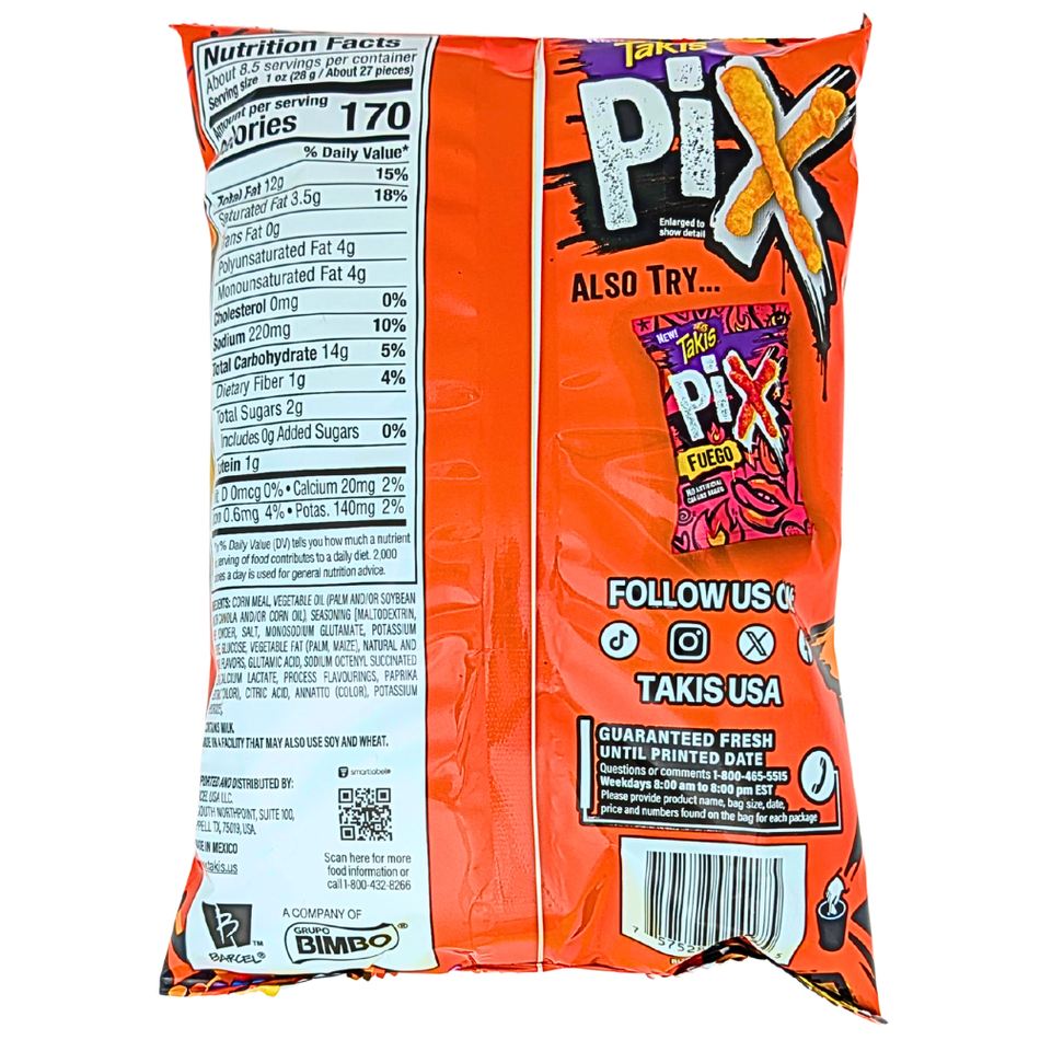 Takis Pix Fuego - 8.5oz