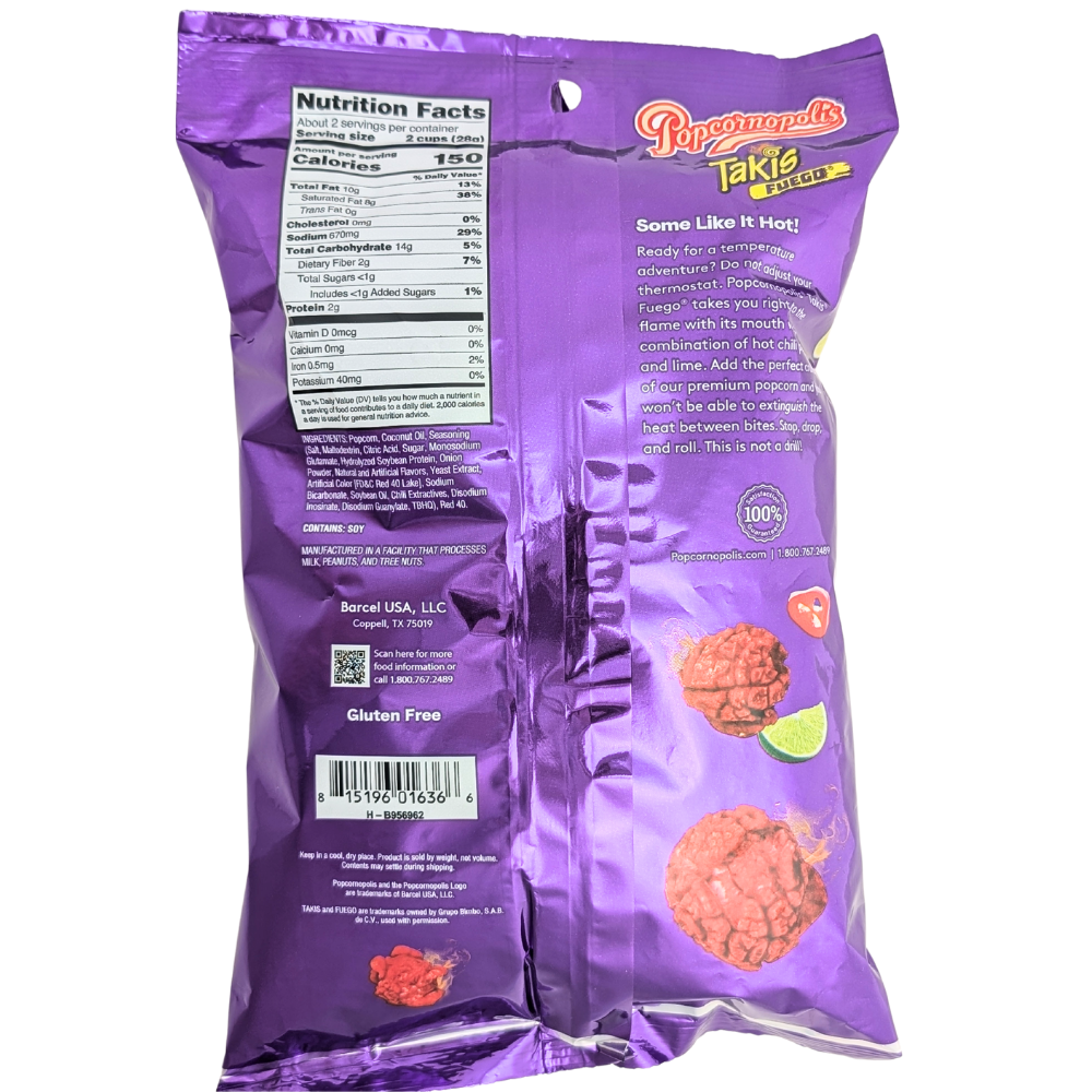 Takis Popcornopolis Hot Chili Pepper & Lime - 2oz