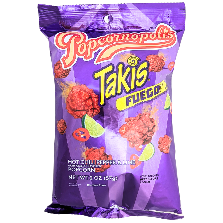 Takis Popcornopolis Hot Chili Pepper & Lime - 2oz