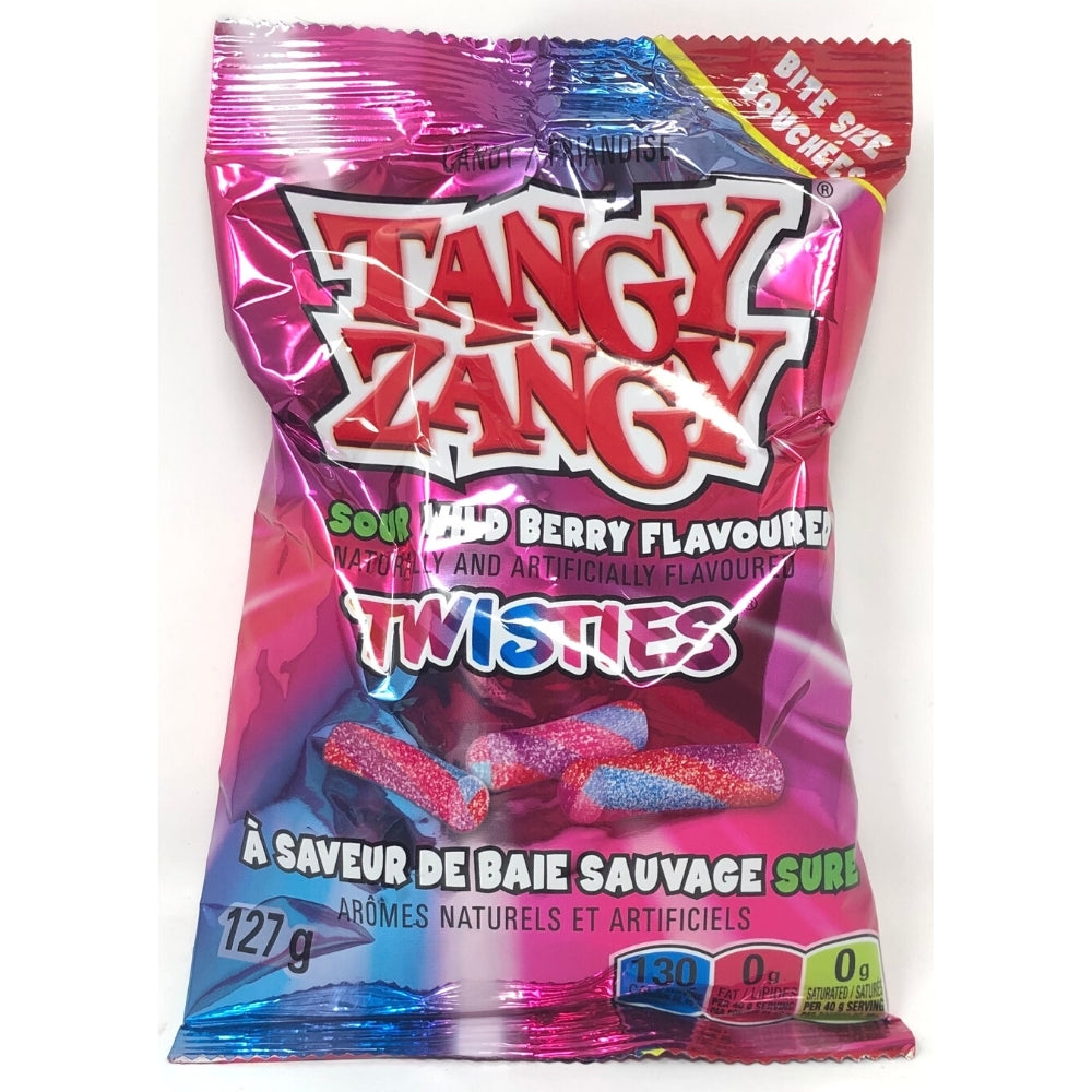 Tangy Zangy Sour Wild Berry Twisties 127g