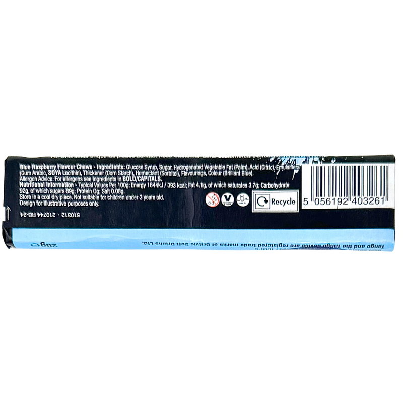 Tango Blue Raspberry Chewbies (UK) - 28g