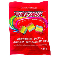 Tangy Zangy Sour Wild Fruit Squares 127g - Sour Candy