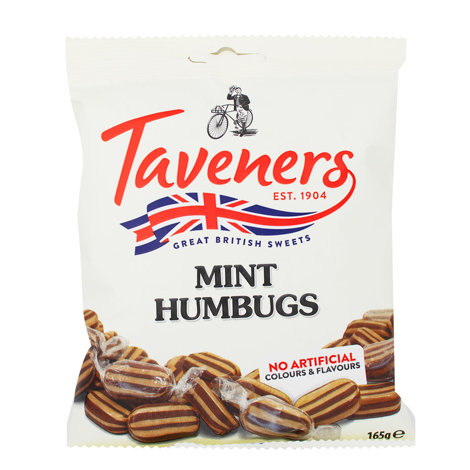 Taveners Mint Humbugs - 165 g