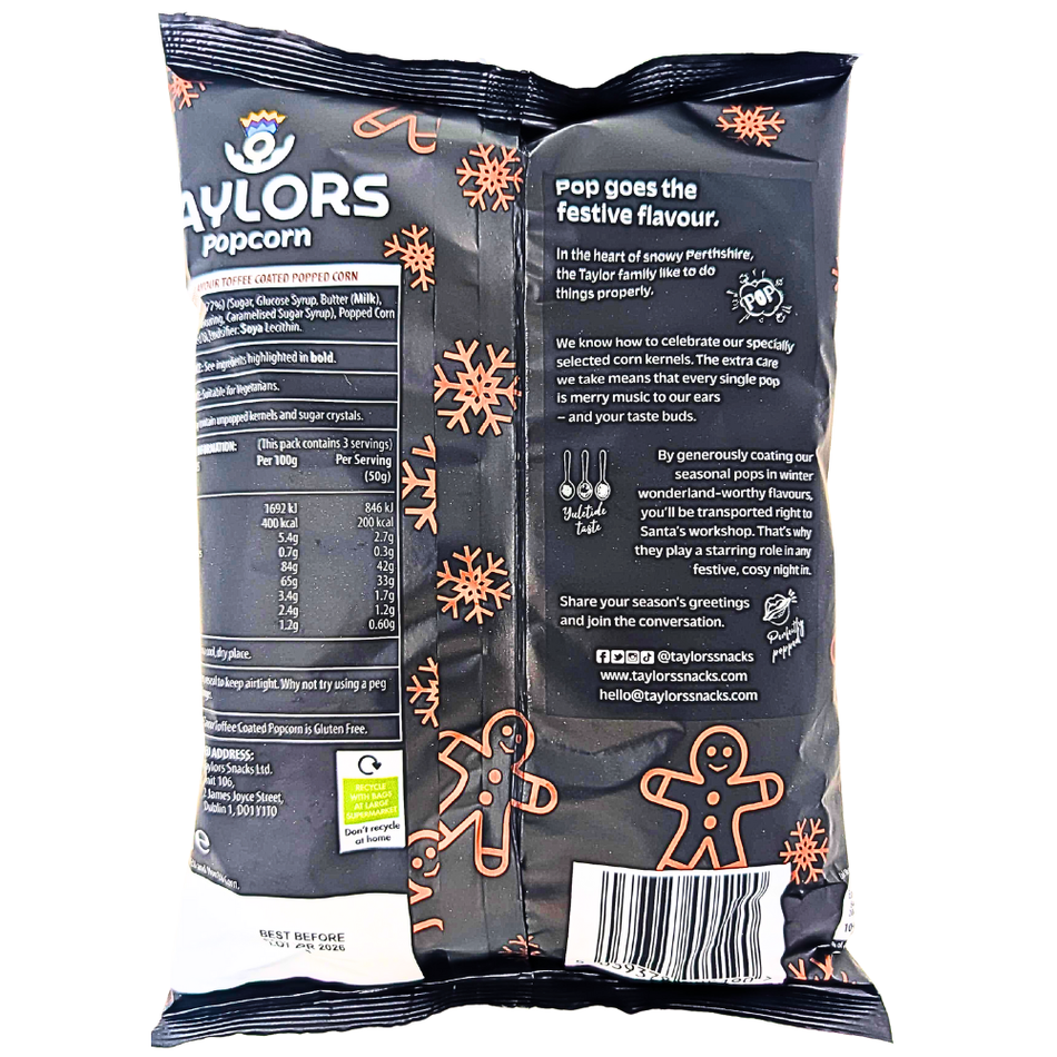 Taylors Gingerbread Popcorn (UK) - 155g