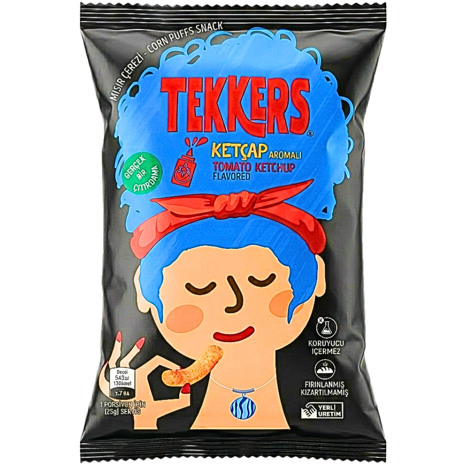 Tekkers Tomato Ketchup Corn Puffs (Turkey) - 25g
