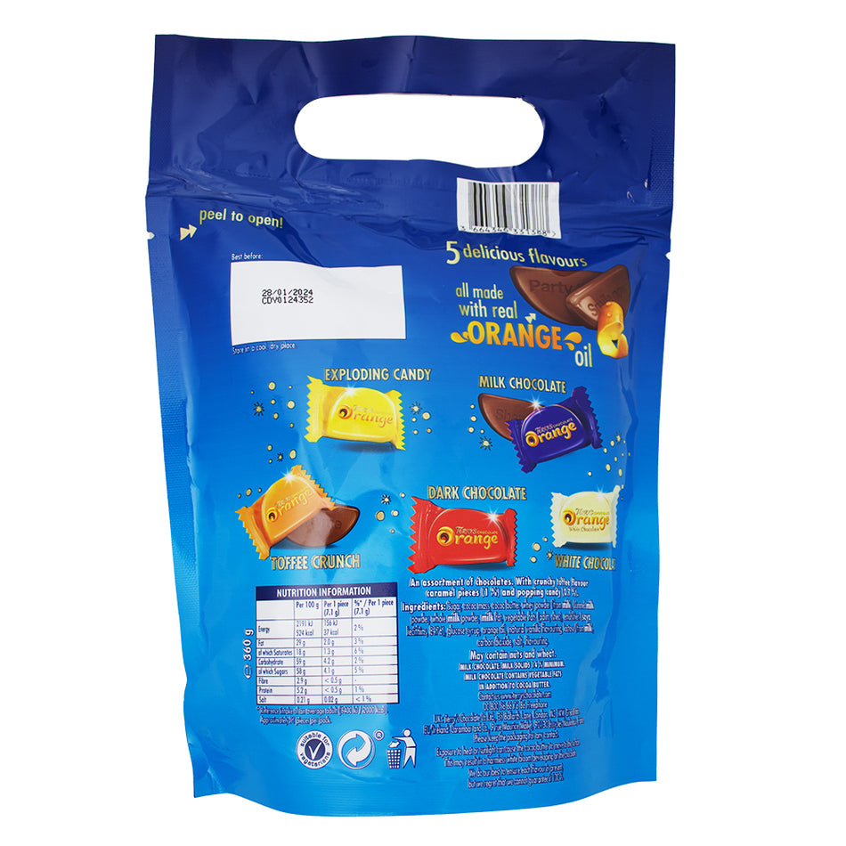 Terry's Segsations Sharing Bag - 360g Nutrition Facts Ingredients
